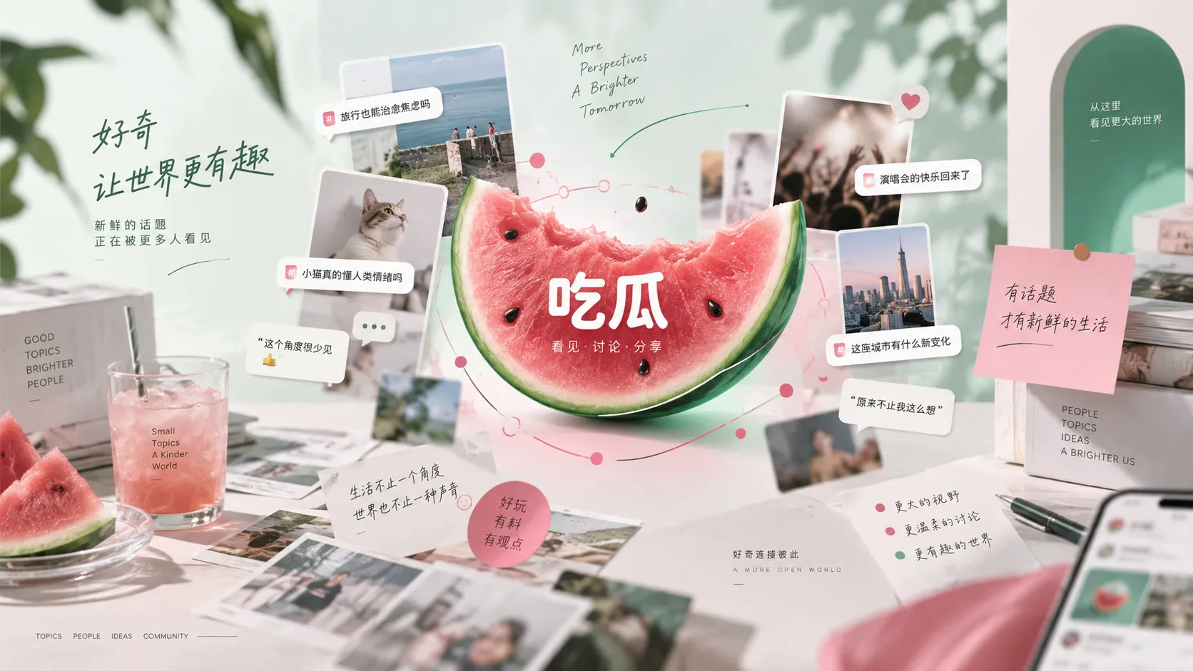 网络热点和资讯阅读主题视觉